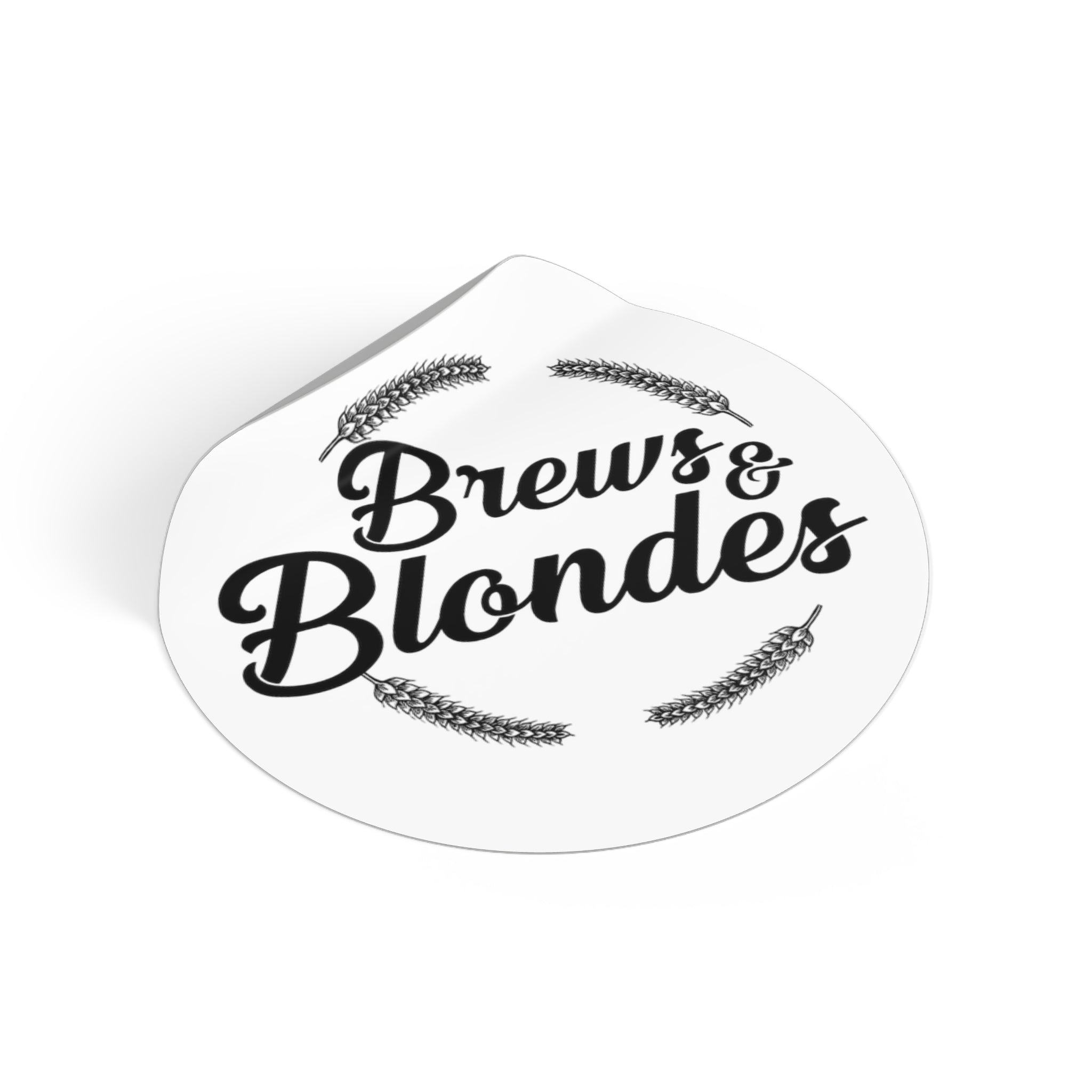 Brews Round Sticker