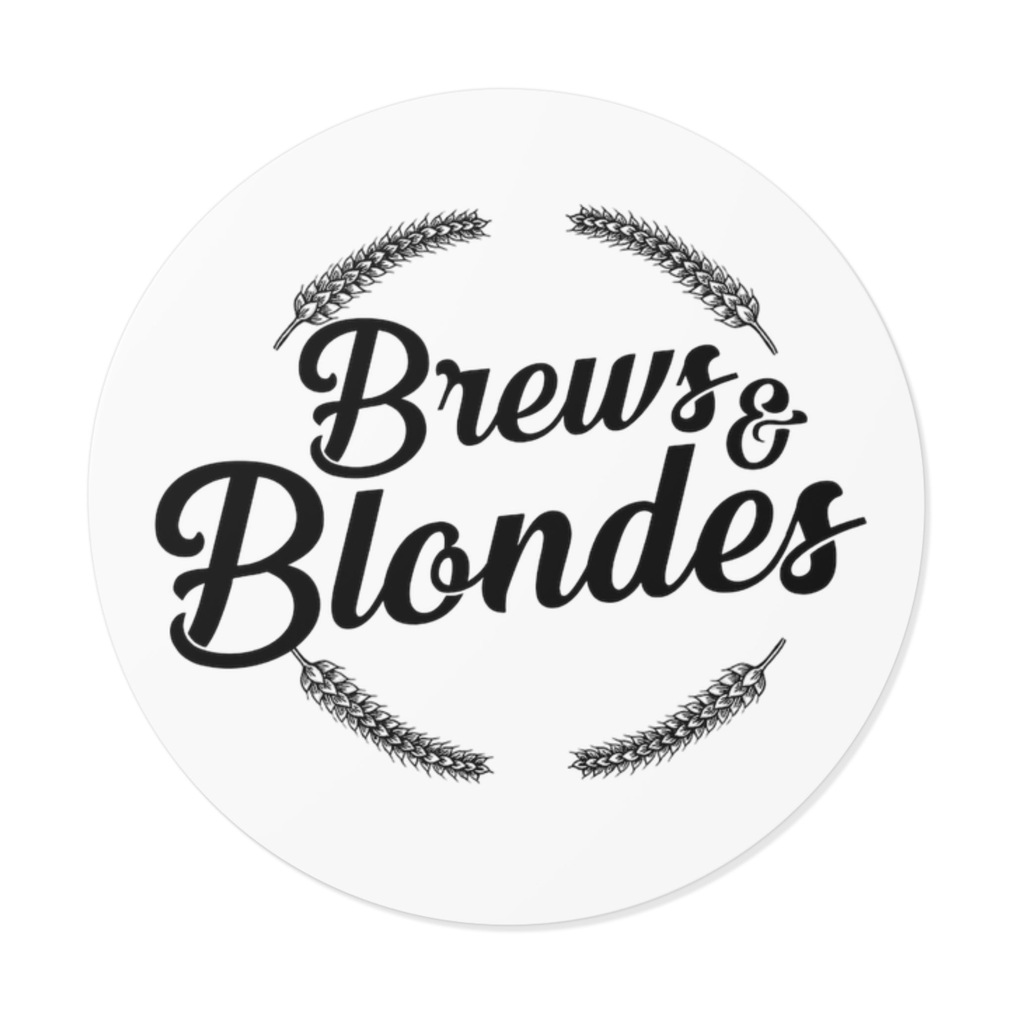 Brews Round Sticker